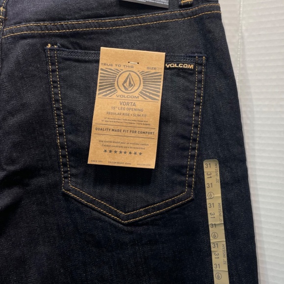 Dark Blue VLCM , Vorta Slim Straight Stretch Jean. - Picture 2 of 9